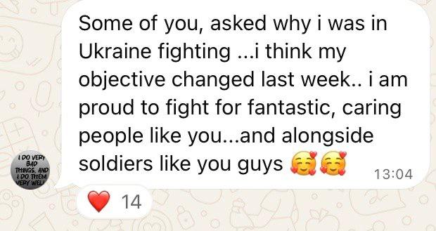 Original participant message in English